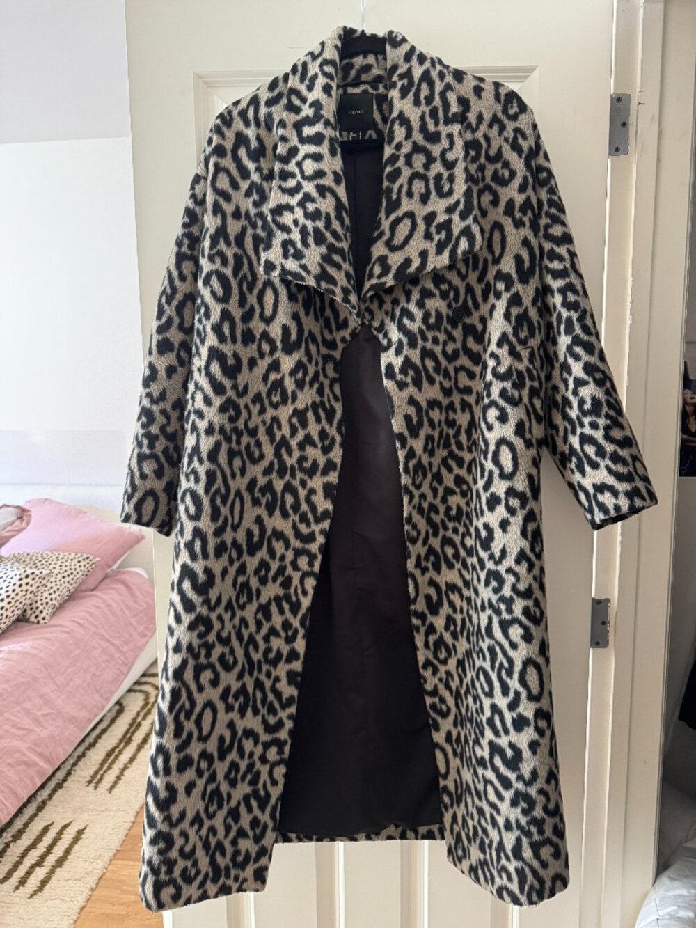 Forever 21 Brown Leopard Print Long Cardigan coat